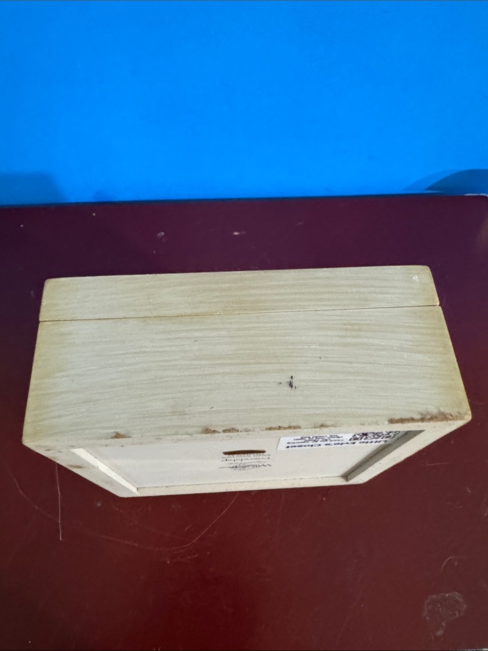 Vintage Willow Tree Cream Wood style Friendship Figurine Base trinket box - Picture 12 of 13